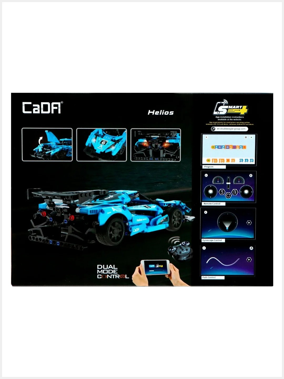 Голубой конструктор CaDA, радиоуправляемый (C51301W, C51053W, C51304W, C51051W, C51101W)