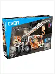 Желтый конструктор CaDA Technic, автокран, экскаватор, инерционный (C52014W, C52013W)