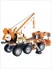 Желтый конструктор CaDA Technic, автокран, экскаватор, инерционный (C52014W, C52013W)