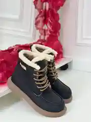 Белый ботинки женские, полусапоги женские, зимние
