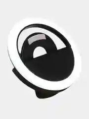 Черный кольцевая селфи лампа аккумуляторная для смартфона, планшета, ноутбука Selfie Ring Light