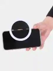 Черный кольцевая селфи лампа аккумуляторная для смартфона, планшета, ноутбука Selfie Ring Light