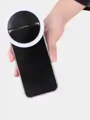 Черный кольцевая селфи лампа аккумуляторная для смартфона, планшета, ноутбука Selfie Ring Light