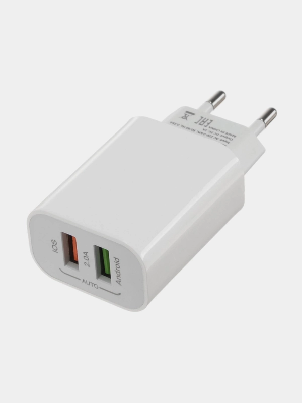 Сетевое зарядное устройство Luazon LN-110AC, 2 USB, 2 A