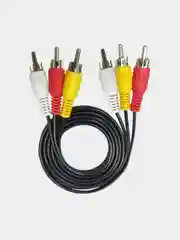 Шнур тюльпан 3 RCA - 3 RCA, 1 метр