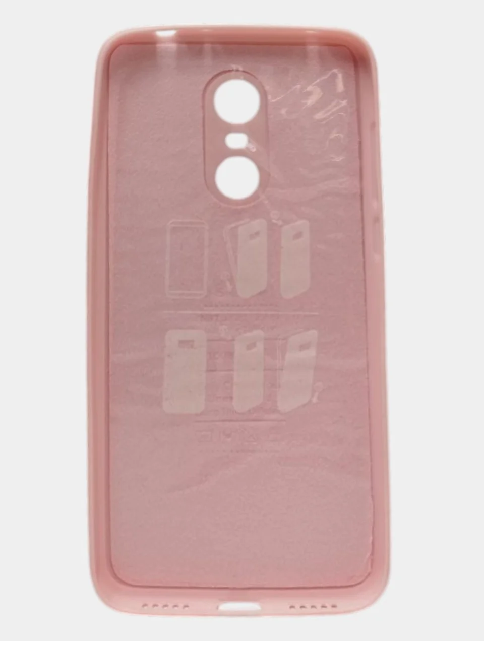 Розовый чехол для XIAOMI REDMI NOTE 5 PLUS/ 5A (MI В БЕЛОМ КВАДРАТЕ)