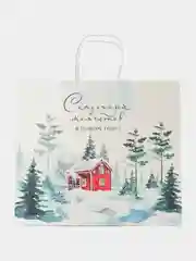 Белый пакет подарочный крафтовый "Сказка"
