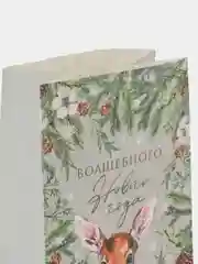 Зеленый пакет без ручек "Волшебного Нового года"