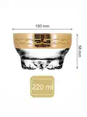 Вазочки для мороженного, подарочный набор 6 шт., 220 мл., золото PROMSIZ коллекция Версаль