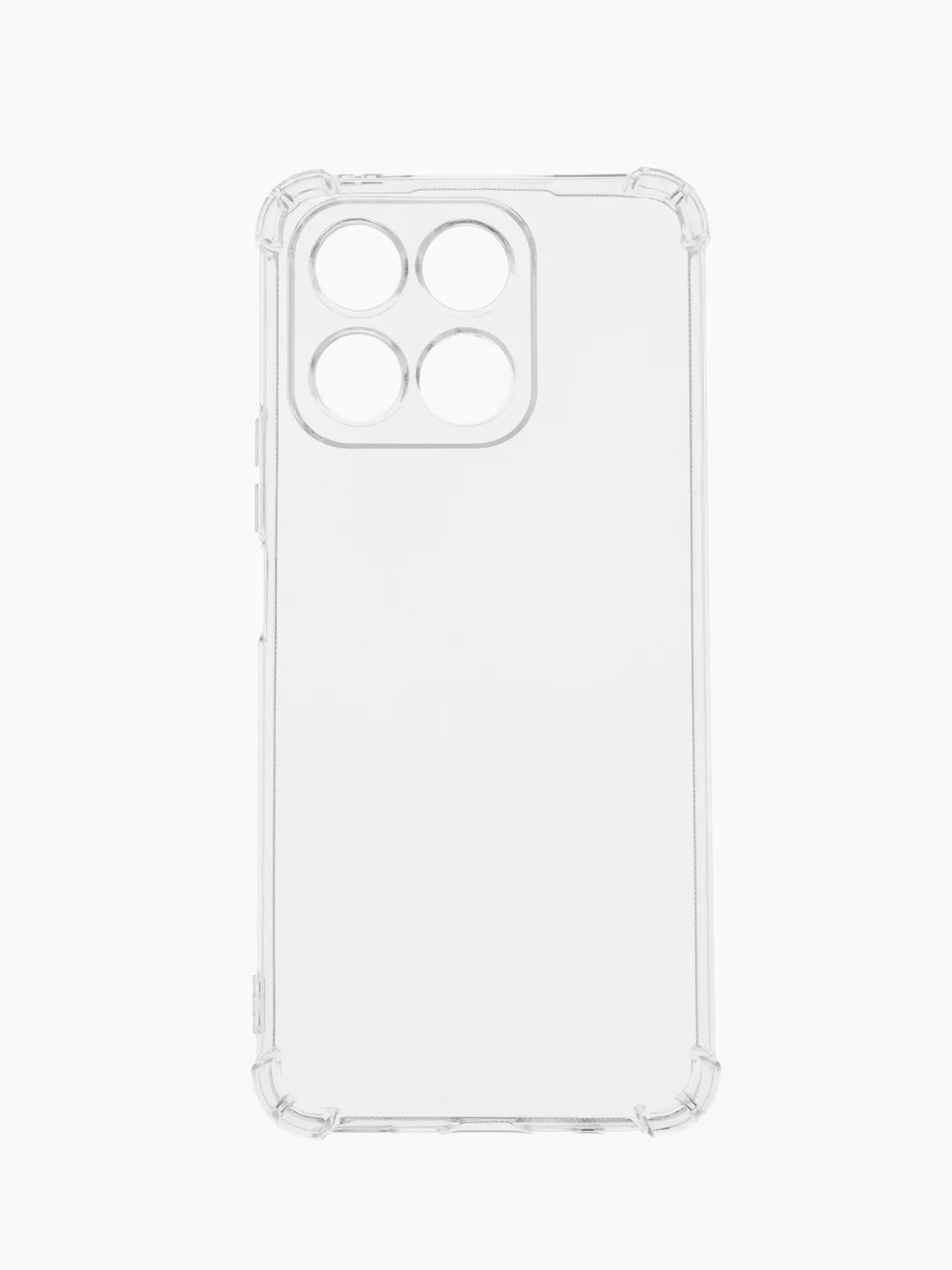 Чехол для Honor X8A, Хонор X8A с усиленными углами и бортиком, силиконовый прозрачный