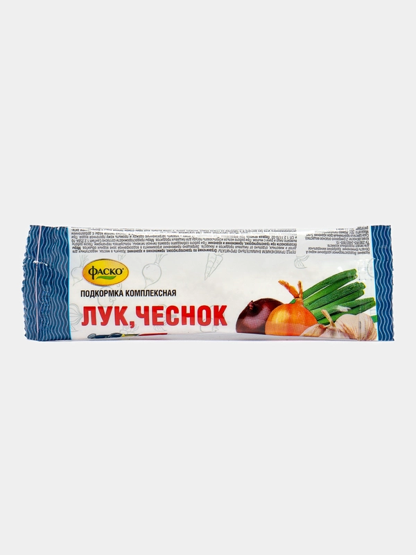Удобрение сухое Фаско минеральное Лук Чеснок водорастворимое 10гр