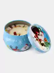 Голубой свеча ароматическая новогодняя, аромасвеча