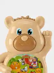 Коричневый обучающая, развивающая игрушка, Музыкальный медведь,световые и звуковые эффекты