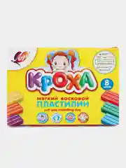 Аметистовый пластилин 6-20 цветов Луч "Кроха",восковая основа,со стеком