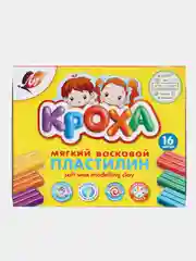 Белый пластилин 6-20 цветов Луч "Кроха",восковая основа,со стеком