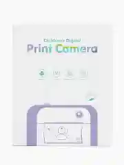 Бирюзовый детский фотоаппарат моментальной печати, мини фотопринтер с подарками