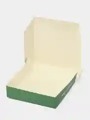 Зелёный хаки коробка подарочная новогодняя "Новый год", 14*14*3,5см