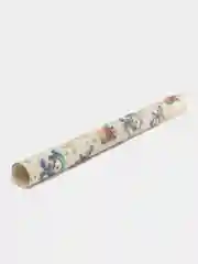 Белый новогодняя упаковочная крафтовая бумага, 9 видов, 50X70 см