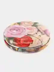 Розовый карманное зеркало, со стандартным и двукратным увеличением