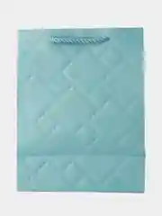 Бирюзовый подарочный пакет из высококачественной бумаги,/Размер 18*23*10см