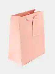 Кораллово-розовый подарочный пакет из высококачественной бумаги,/Размер 18*23*10см