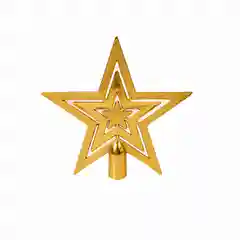 Золотой звезда на елку, елочное украшение "Звезда"