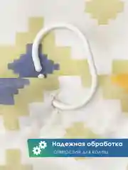 Светло-оранжевый штора для ванной комнаты и душа текстильная водоотталкивающая 180х180 см полиэстер, ВИЛИНА
