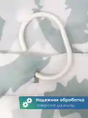 Серебряный штора для ванной комнаты и душа текстильная водоотталкивающая 180х180 см полиэстер, ВИЛИНА