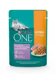 Влажный корм PURINA ONE, курица, морковь, 75 г  х 26 шт