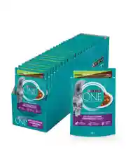 Корм для кошек PURINA ONE, индейка, утка, морковь, 26 штук по 75 г х 26 шт