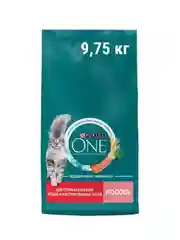 Сухой корм Purina ONE, для стерилизованных кошек с лососем, 9,75 кг
