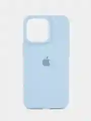 Светло-синий чехол для iPhone, Айфон 11, 12, 13, 14, 15, Pro, Max, Silicone Case, силиконовый