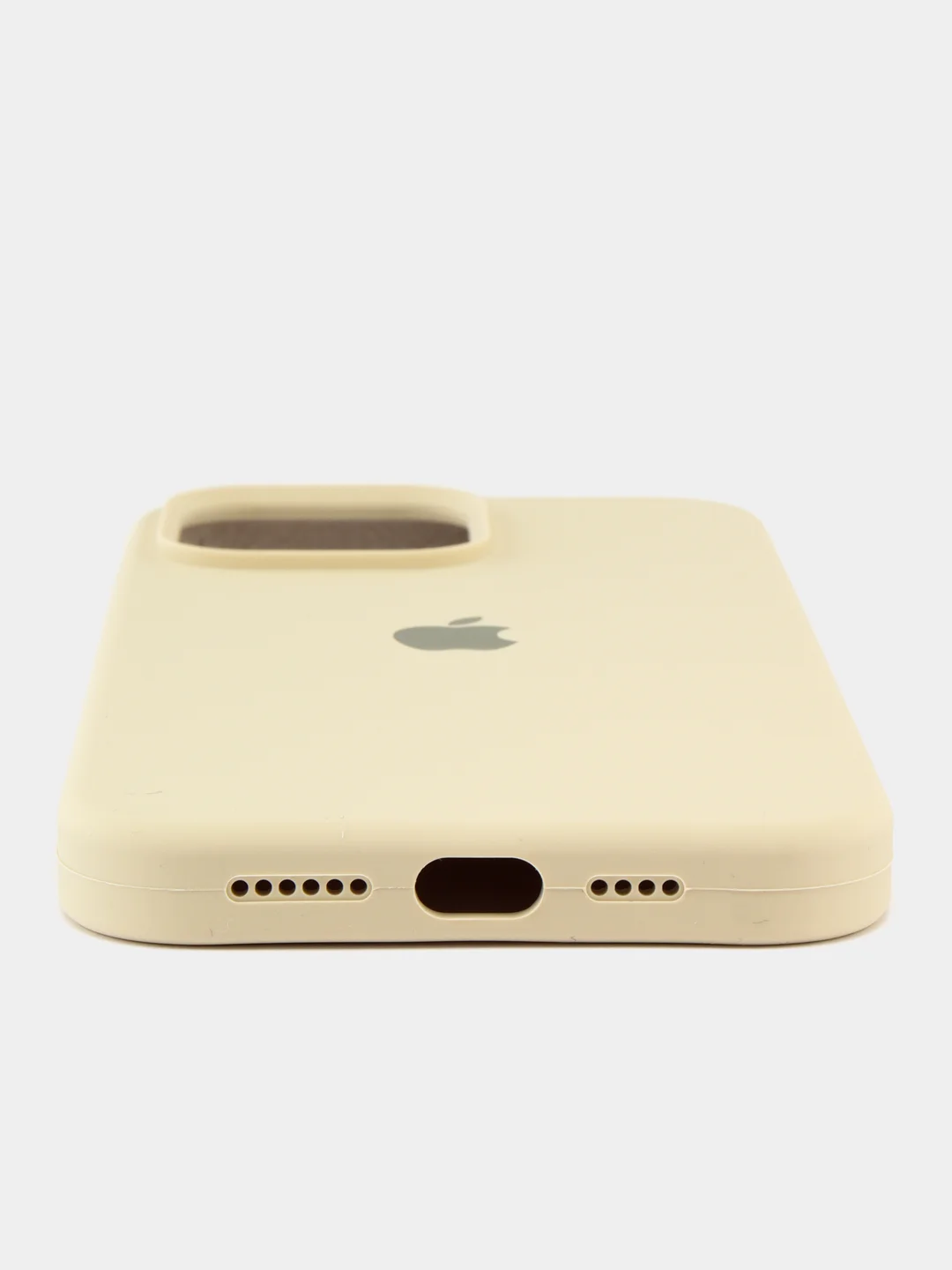 Бежевый чехол для iPhone, Айфон 11, 12, 13, 14, 15, Pro, Max, Silicone Case, силиконовый