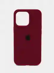 Бордовый силиконовый чехол на iPhone 13 Pro / Silicone case iPhone 13 Pro