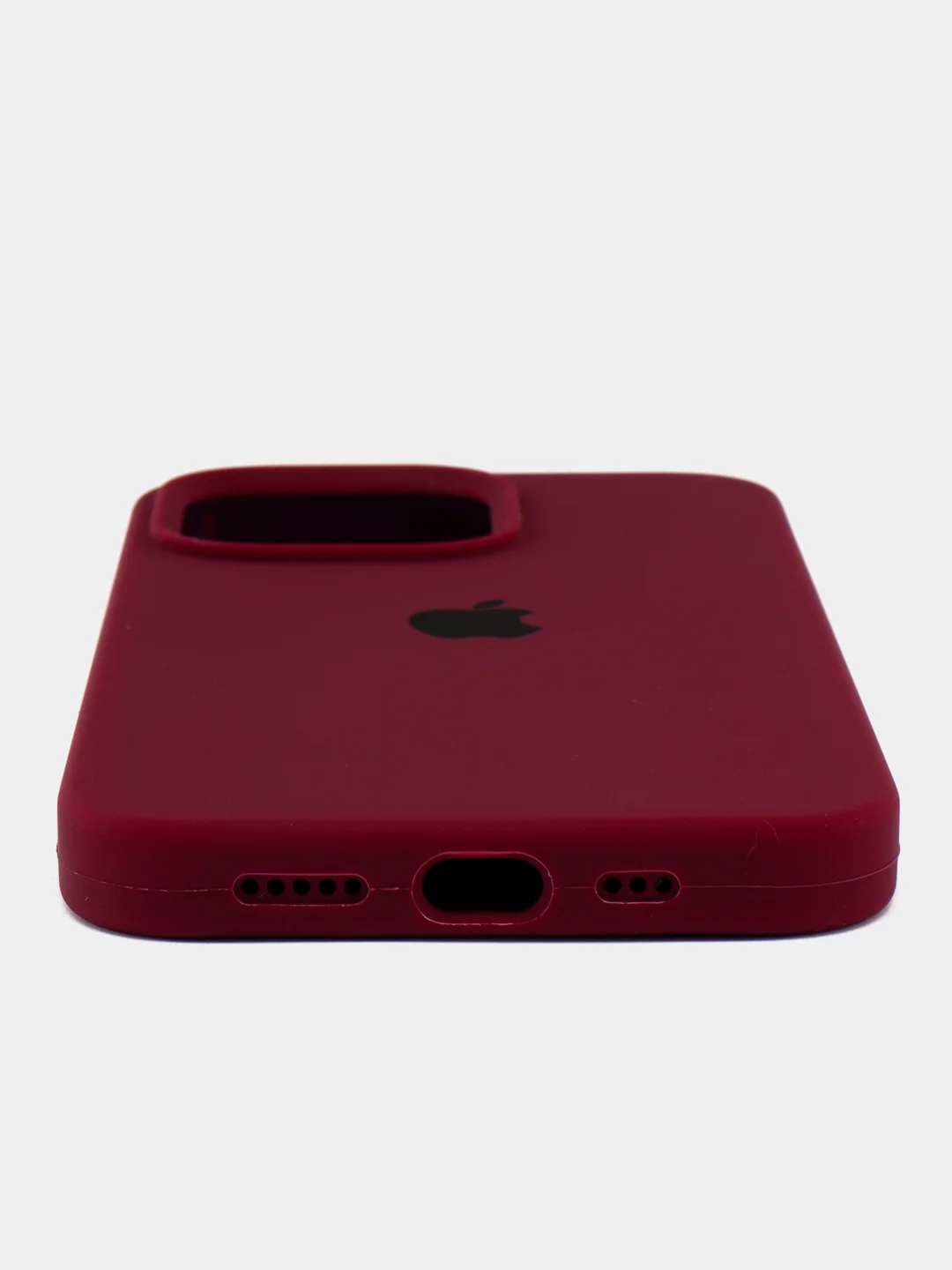 Бордовый силиконовый чехол на iPhone 13 Pro / Silicone case iPhone 13 Pro