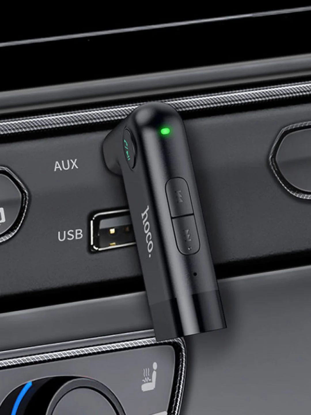 Автомобильный блютуз аудио ресивер HOCO E53, адаптер, Bluetooth 5.0