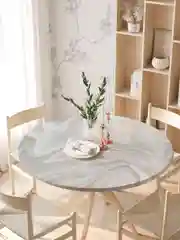 Круглая скатерть на резинке JoyArty с рисунком "Мраморные волны", 120х120 см (frtc-37017)