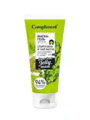Compliment маска-гель для лица СПИРУЛИНА И ЧАЙ МАТЧА разглаживающая, 130мл