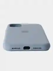 Синий меланж чехол для iPhone, Айфон 11, 12, 13, 14, 15, Pro, Max, Silicone Case, силиконовый