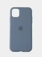 Синий меланж чехол для iPhone, Айфон 11, 12, 13, 14, 15, Pro, Max, Silicone Case, силиконовый
