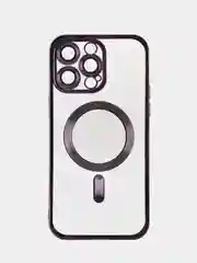 Фиолетовый чехол на iPhone 14 Pro Max MagSafe беспроводная зарядка