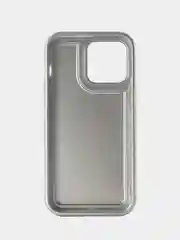 Серебряный чехол на iPhone 14 Pro Max / на айфон 14 Про Макс