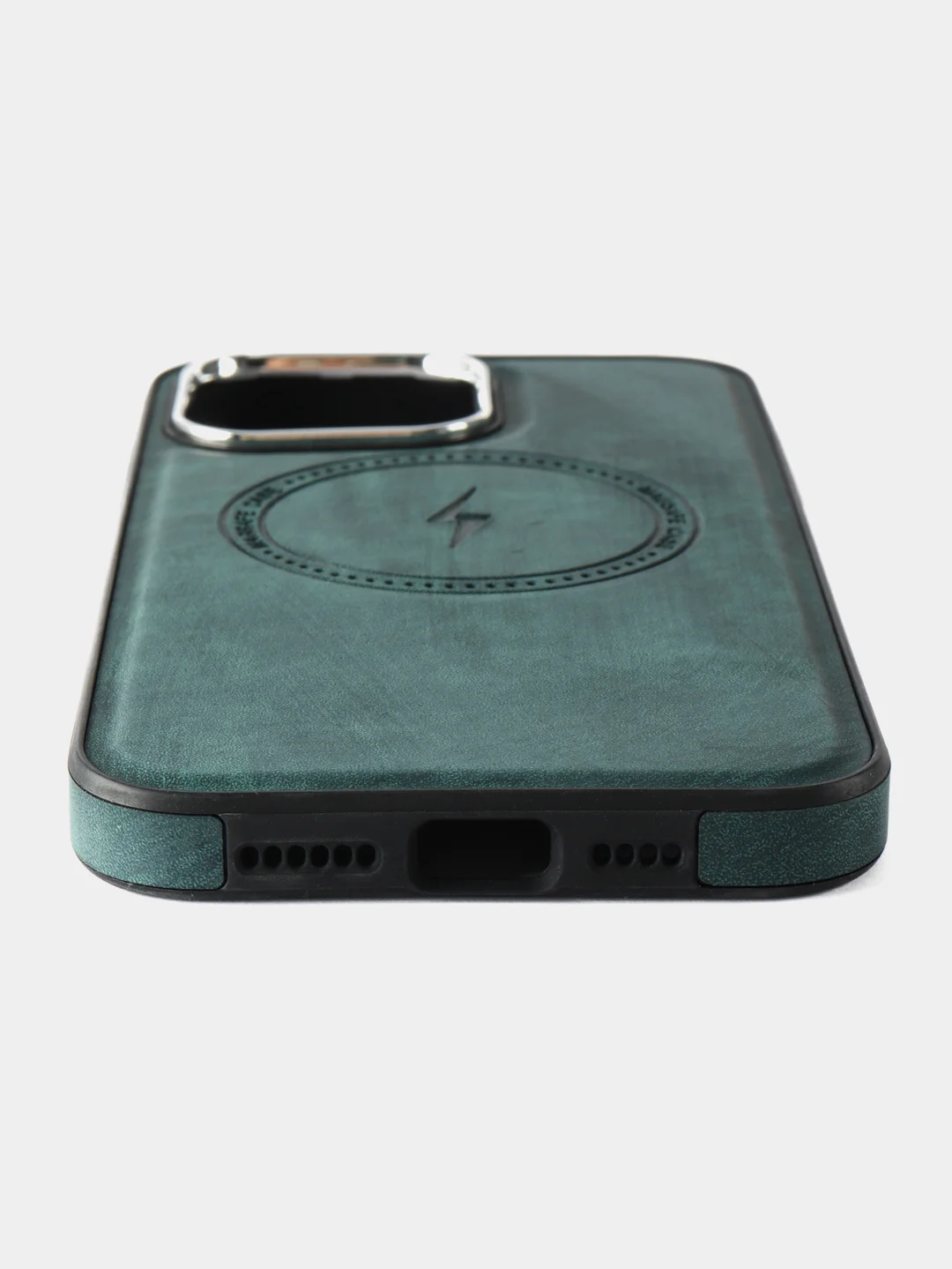 Зеленый чехол на iPhone 14 Pro Max MagSafe / Чехол на айфон 14 Про Макс