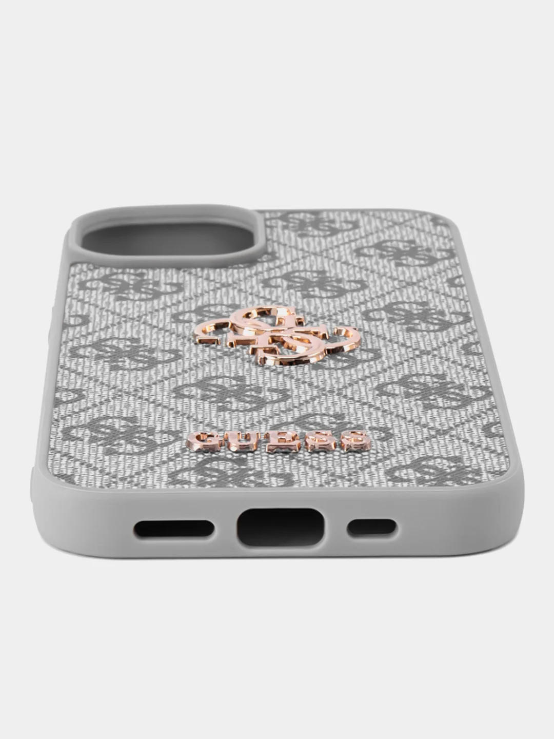 Чехол Guess PU leather iPhone 13/14 из экокожи серый