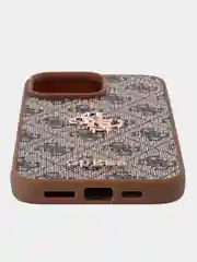 Чехол Guess PU leather iPhone 16 Pro Max из экокожи коричневый