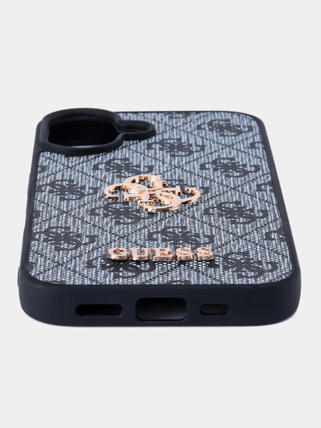 Чехол Guess PU leather iPhone 16 из экокожи синий