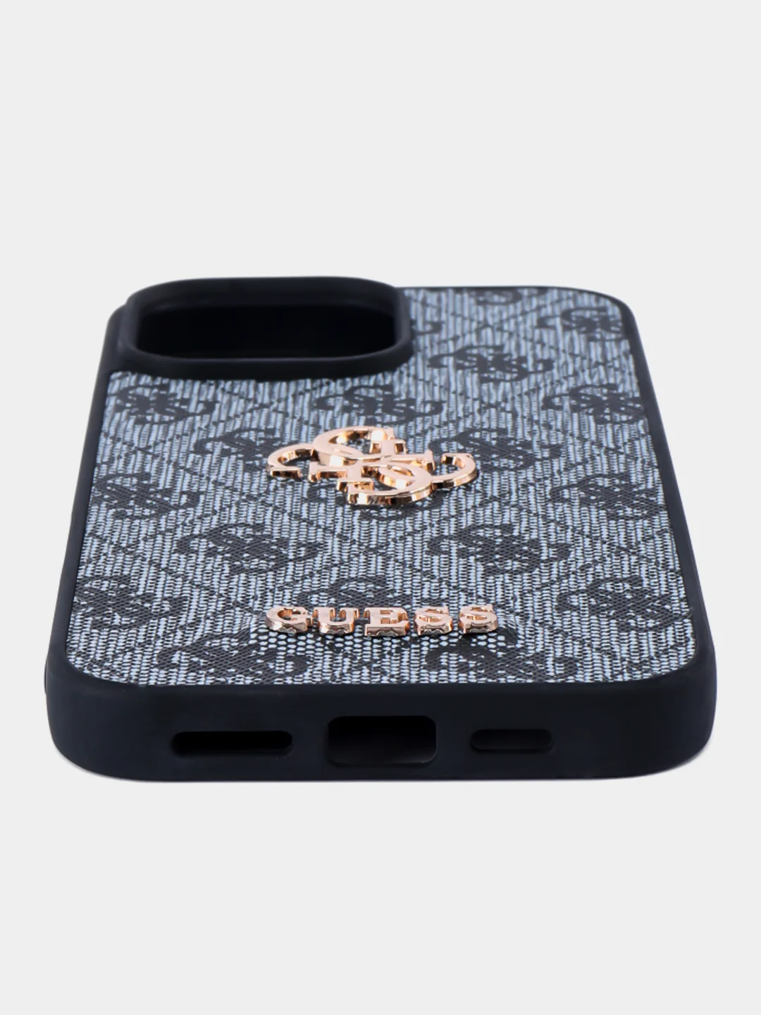 Чехол Guess PU leather iPhone 16 Pro Max из экокожи синий
