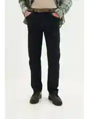 Темно-синий утепленные джинсы comfort fit мужские