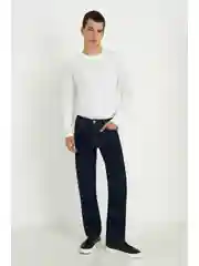 Синий утепленные джинсы comfort fit мужские