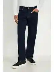Синий утепленные джинсы comfort fit мужские